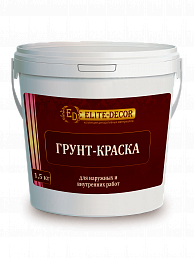 Грунт-краска супербелая "ELITE DECOR" 