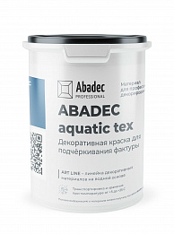 ABADEC AQUATIC TEX  Декоративная краска для подчёркивания фактуры